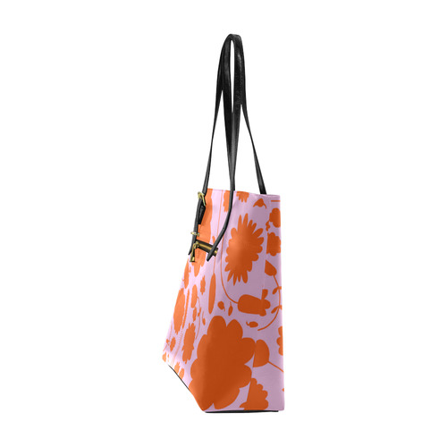 spring flower orange Euramerican Tote Bag/Small (Model 1655)