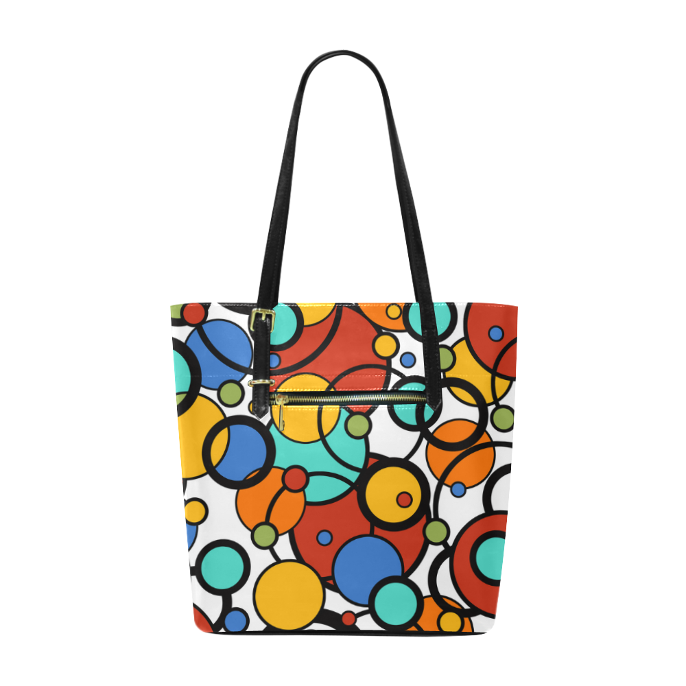 Pop Art Dot Colorful Art Print Handbag by Juleez Euramerican Tote Bag/Small (Model 1655)