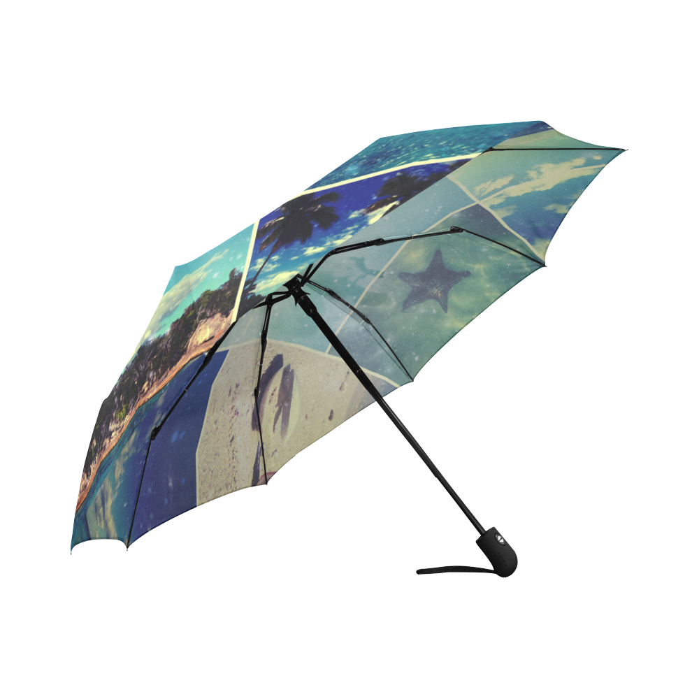 Starry Starry Caribbean Night Auto-Foldable Umbrella (Model U04)