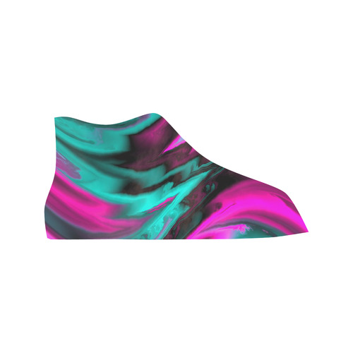 fractal waves A by JamColors Vancouver H Men's Canvas Shoes (1013-1)