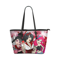 Princess Leather Tote Bag/Large (Model 1651)