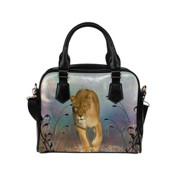 Wonderful lioness Shoulder Handbag (Model 1634)