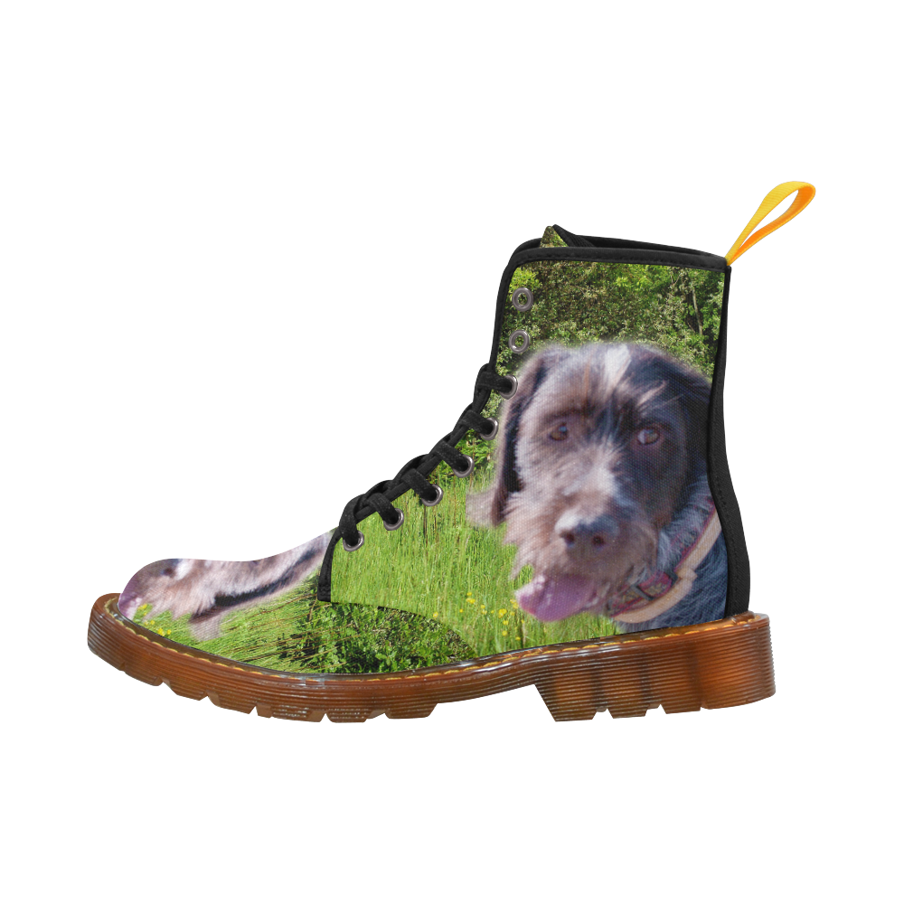 Dog Wirehaired Pointing Griffon Martin Boots For Women Model 1203H