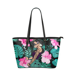 Princess Leather Tote Bag/Large (Model 1651)