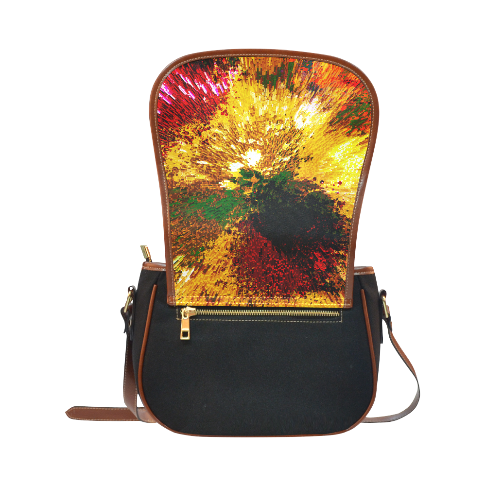 explosive Saddle Bag/Small (Model 1649)(Flap Customization)