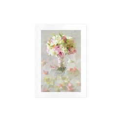 Low Poly Pastel Flower Art Print 7‘’x10‘’