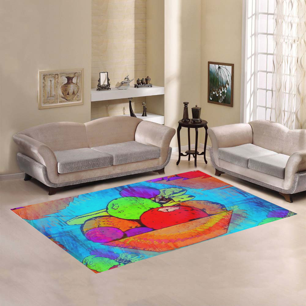 Summer Fruits by Popart Lover Area Rug7'x5'
