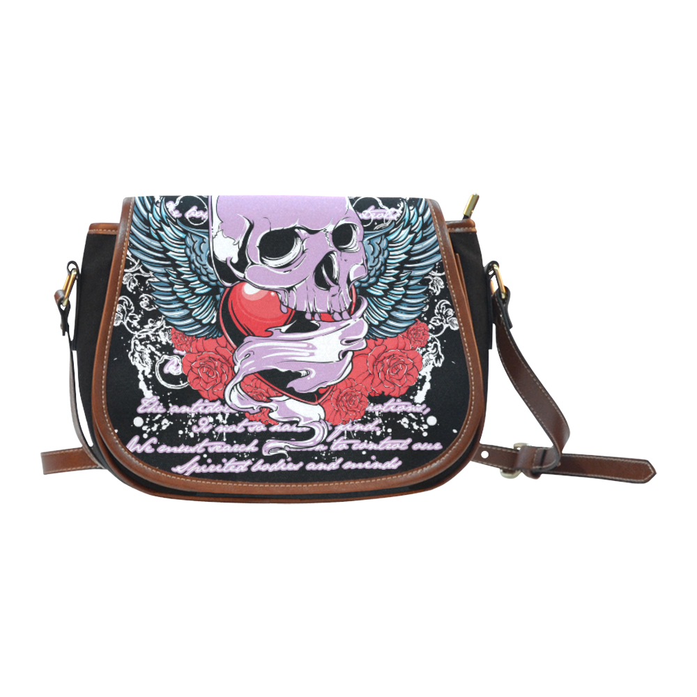 Skull Saddle Bag/Small (Model 1649)(Flap Customization)