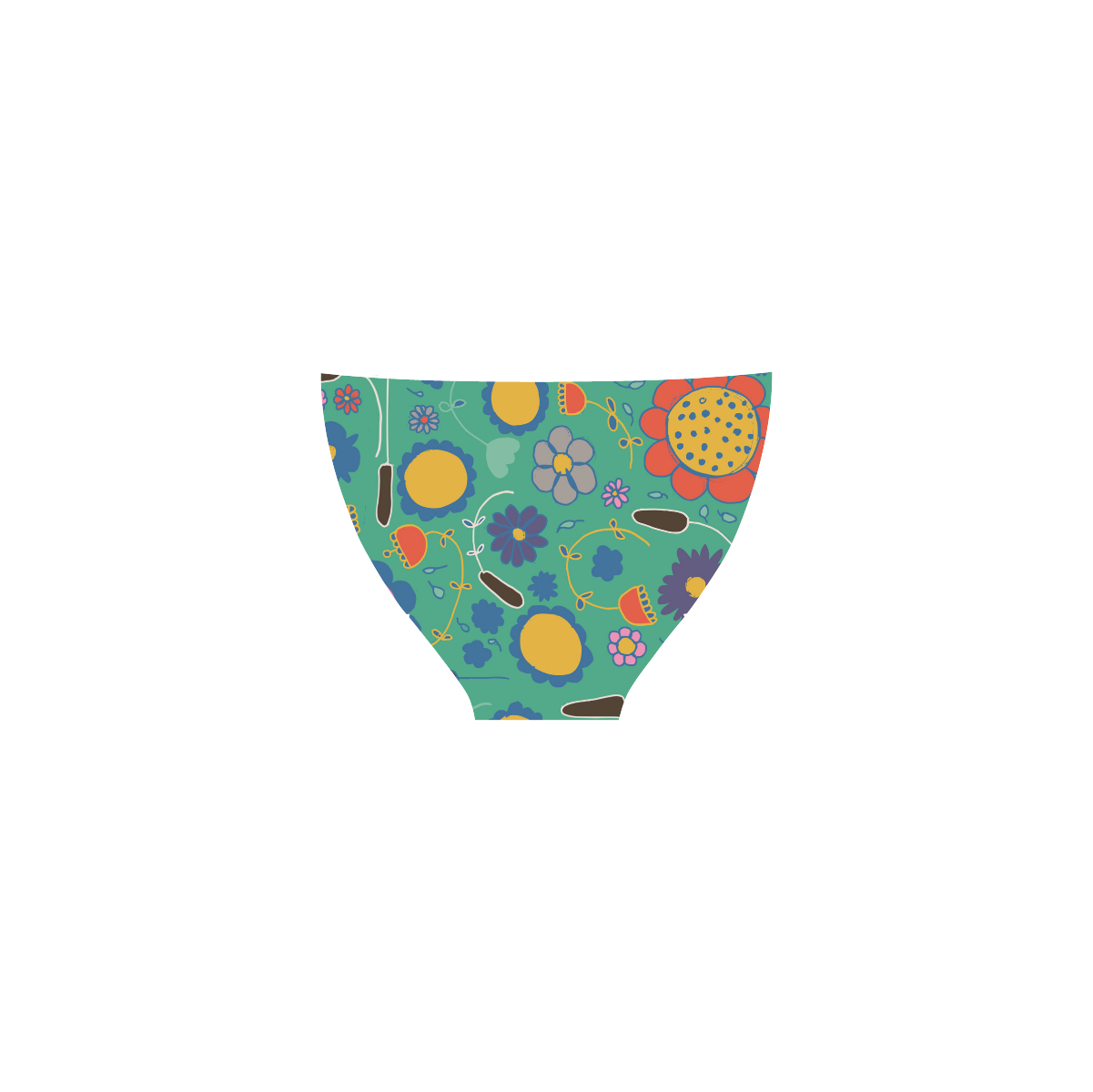 spring flower green Custom Bikini Swimsuit (Model S01)