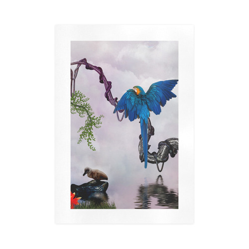 Awesome parrot Art Print 16‘’x23‘’