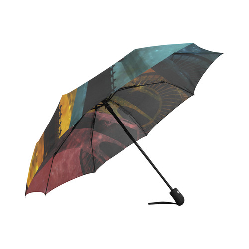 Seattle Space Needle Three Stripes Auto-Foldable Umbrella (Model U04)