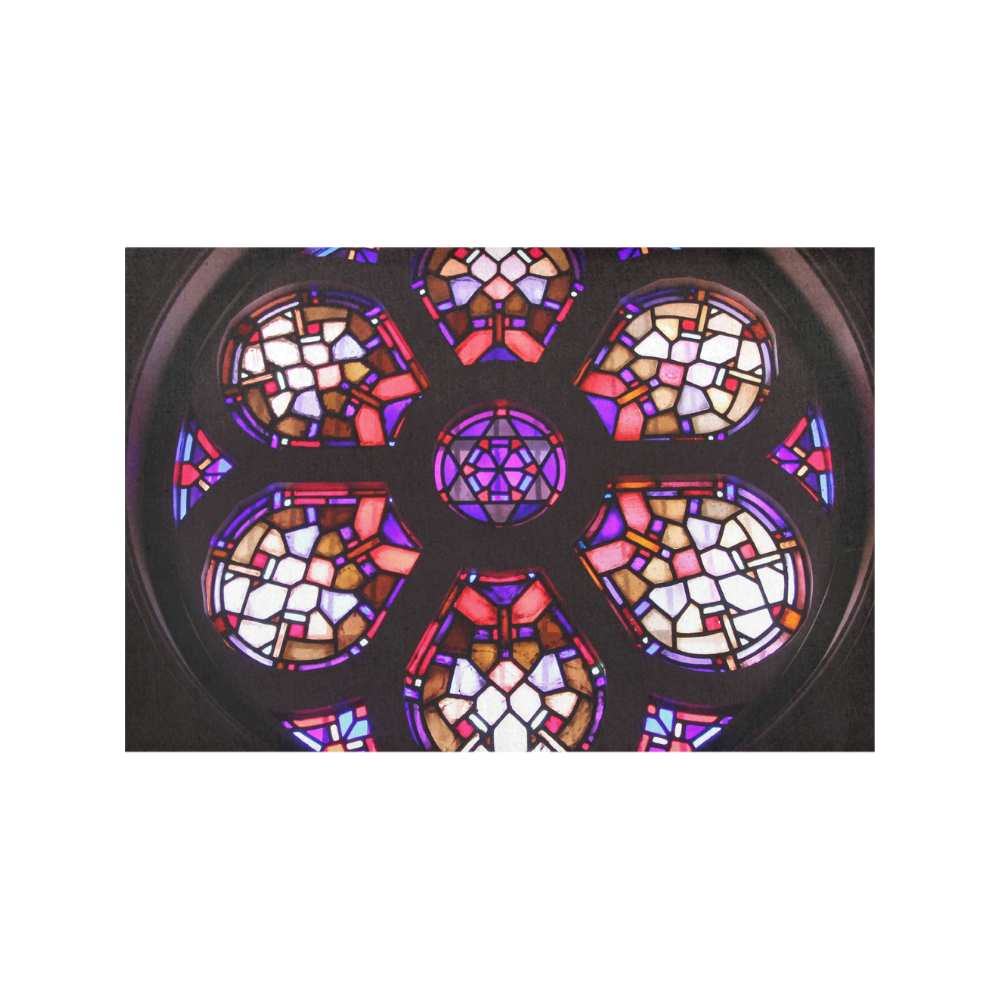 Purple Rosary Window Mandala Placemat 12’’ x 18’’ (Set of 6)