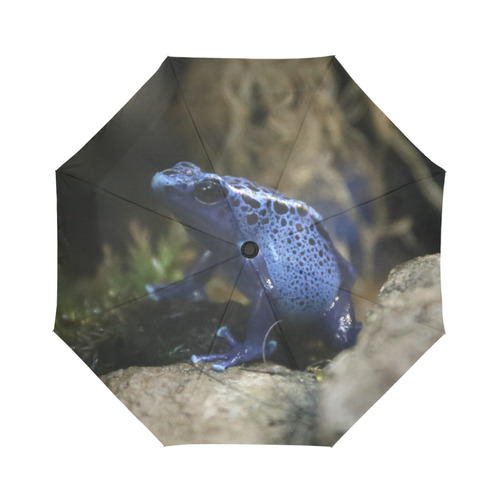 Blue Poison Arrow Frog Auto-Foldable Umbrella (Model U04)