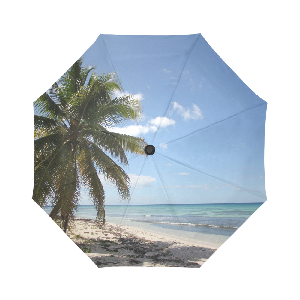 Isla Saona Caribbean Paradise Beach Auto-Foldable Umbrella (Model U04)