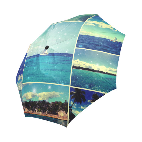 Starry Starry Caribbean Night Auto-Foldable Umbrella (Model U04)