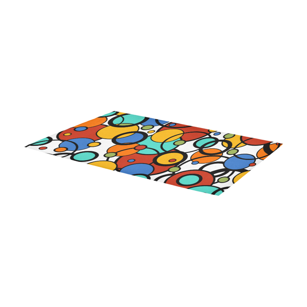 Pop Art Dot Colorful Art Print Rug by Juleez Area Rug 7'x3'3''
