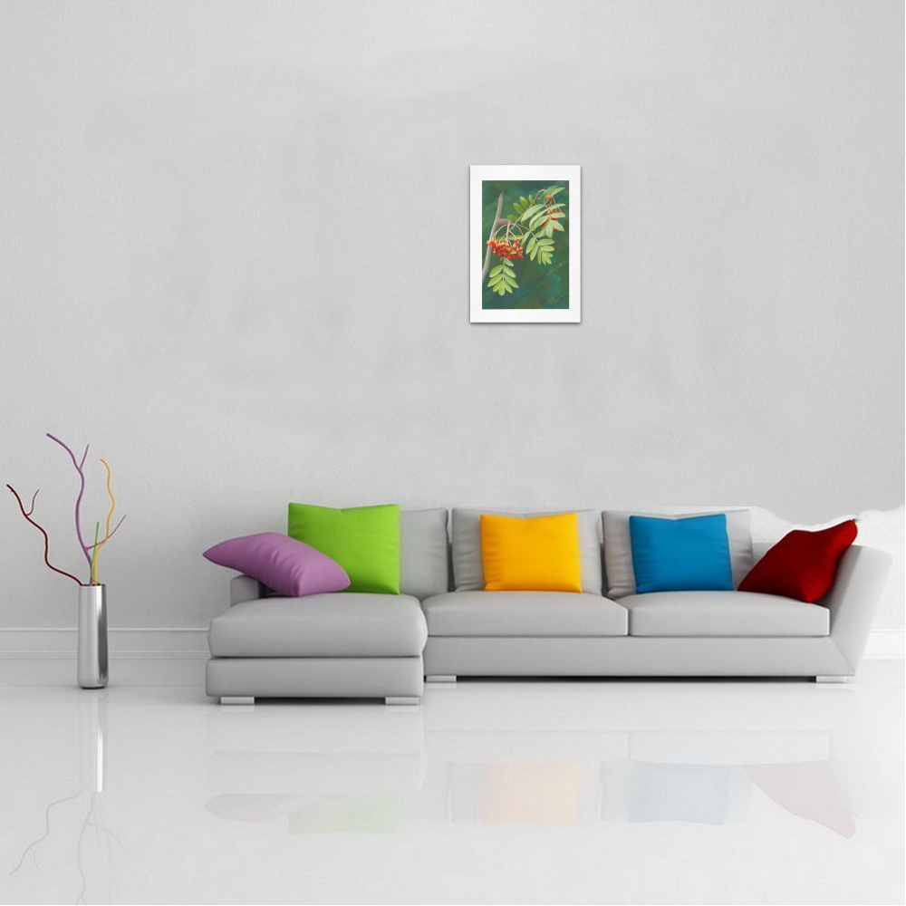 Plant Watercolor Rowan tree - Sorbus aucuparia Art Print 7‘’x10‘’