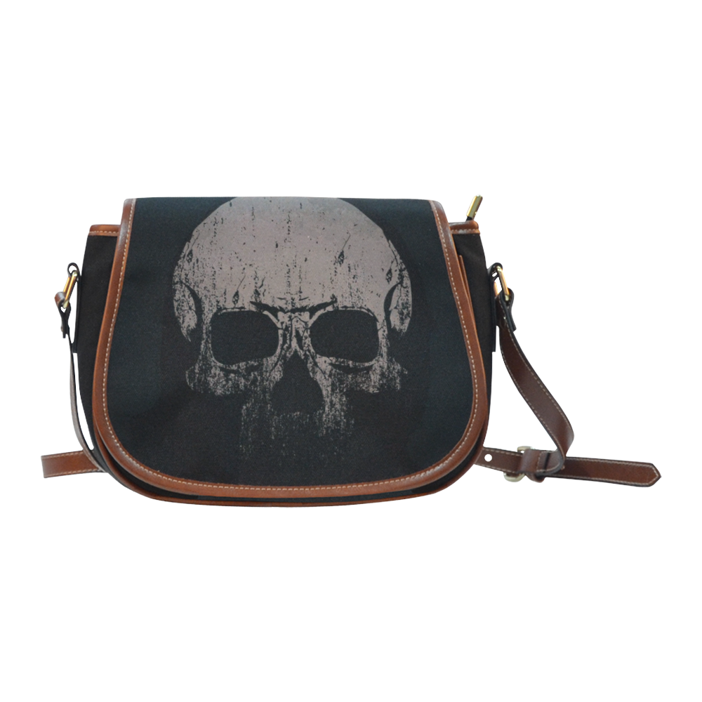 Cool Skull Saddle Bag/Small (Model 1649)(Flap Customization)