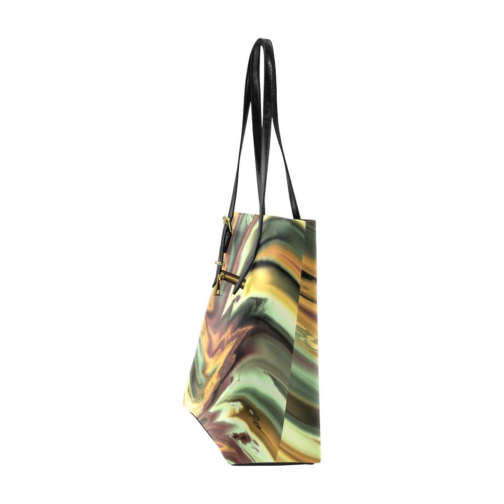 fractal waves E by JamColors Euramerican Tote Bag/Small (Model 1655)