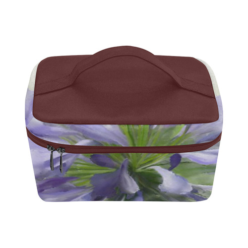 Delicate Purple Flowers, floral watercolor Lunch Bag/Large (Model 1658)