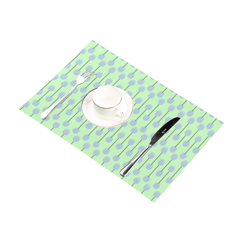 Pops Geometric Lines and Circles Placemat 12’’ x 18’’ (Set of 4)