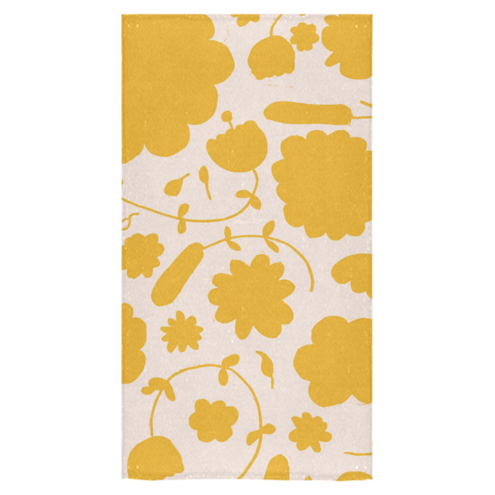 spring flower yellow Bath Towel 30"x56"