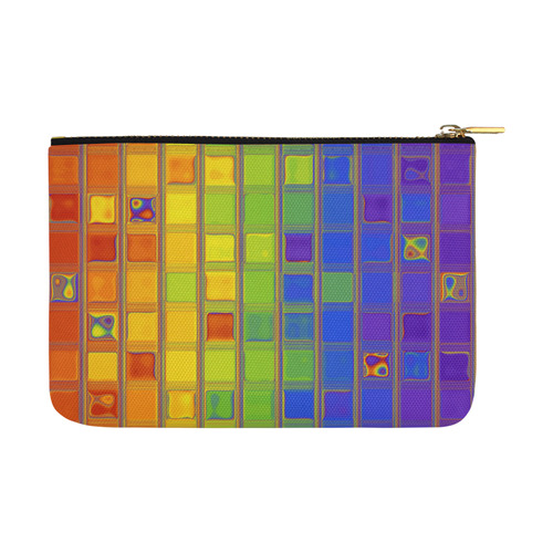 square rainbow Carry-All Pouch 12.5''x8.5''