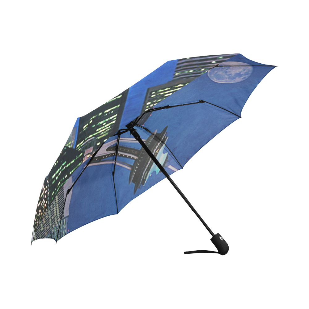 Seattle Space Needle Watercolor Auto-Foldable Umbrella (Model U04)