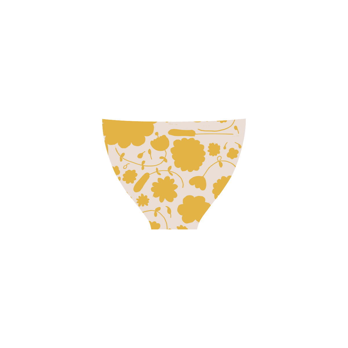 spring flower yellow Custom Bikini Swimsuit (Model S01)