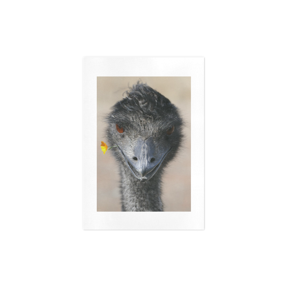 Happy Emu photo Art Print 7‘’x10‘’