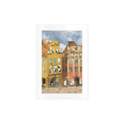 Fairy Tale Town, low poly Art Print 7‘’x10‘’