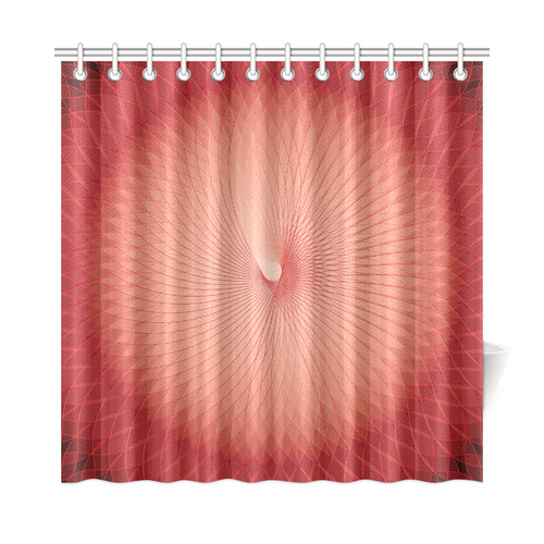 Red Plafond Shower Curtain 72"x72"