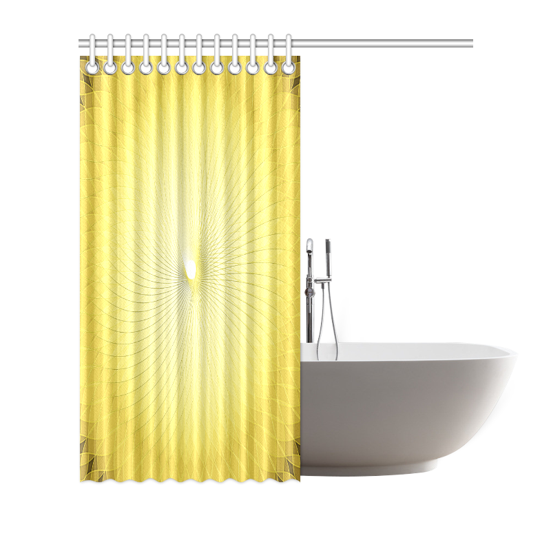 Yellow Plafond Shower Curtain 72"x72"