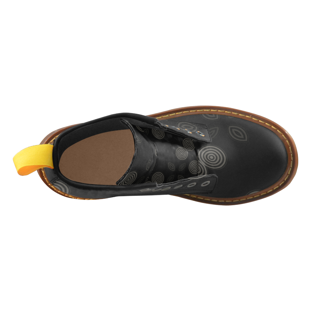 dark disks High Grade PU Leather Martin Boots For Men Model 402H