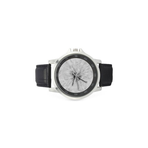 Cotton Light - Jera Nour Unisex Stainless Steel Leather Strap Watch(Model 202)
