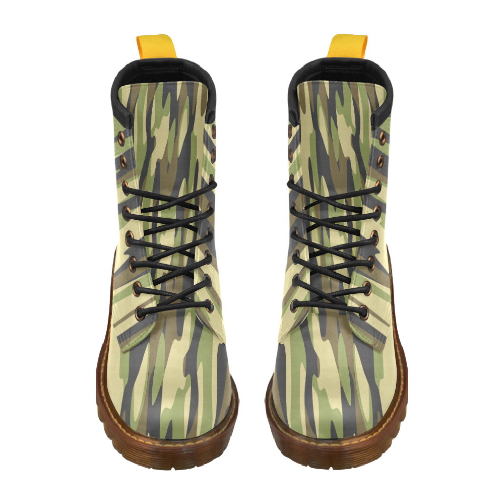 camouflage 387 High Grade PU Leather Martin Boots For Men Model 402H