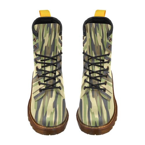 camouflage 387 High Grade PU Leather Martin Boots For Men Model 402H