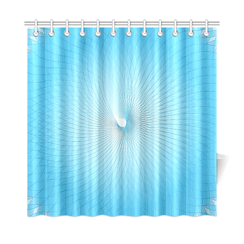 Light Blue Plafond Shower Curtain 72"x72"