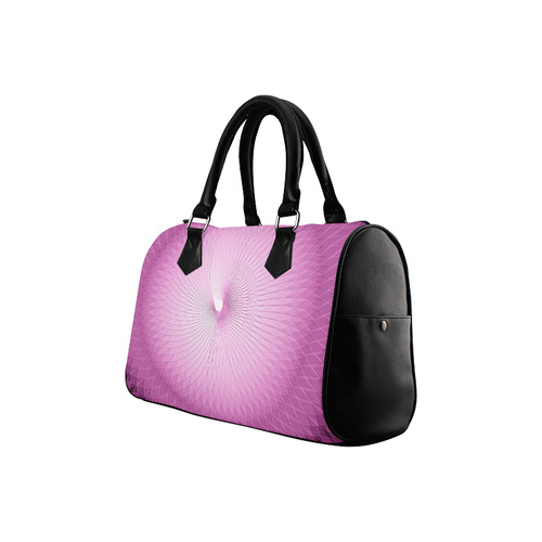 Pink Plafond Boston Handbag (Model 1621)