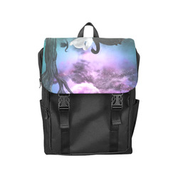 Wonderful black and white swan Casual Shoulders Backpack (Model 1623)