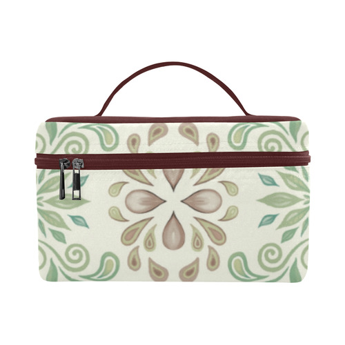 Green ornament, pattern Lunch Bag/Large (Model 1658)