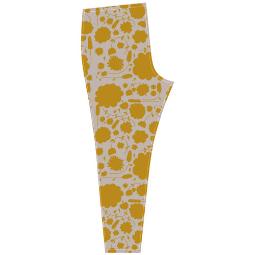 spring flower yellow Cassandra Women's Leggings (Model L01)