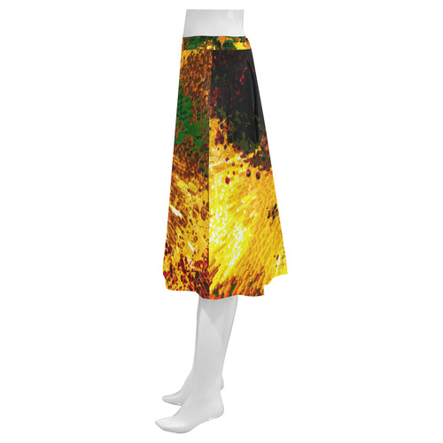 explosive Mnemosyne Women's Crepe Skirt (Model D16)