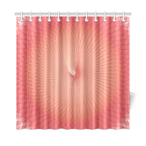 Red Plafond Shower Curtain 72"x72"