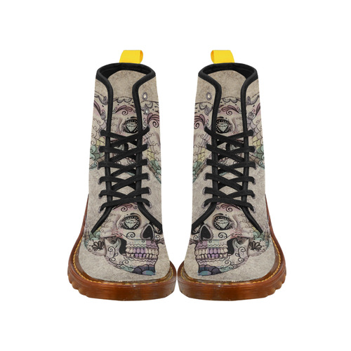 grunge skull B by JamColors Martin Boots For Men Model 1203H