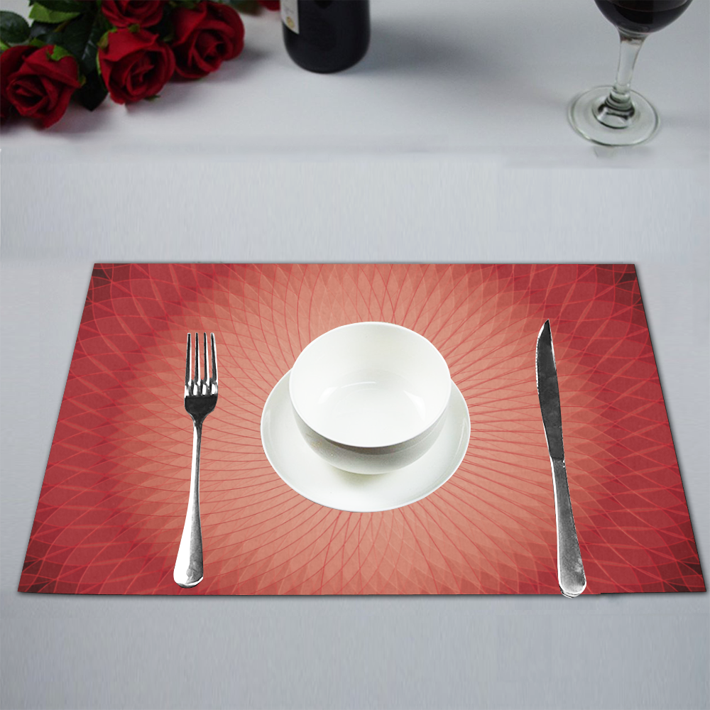 Red Plafond Placemat 12''x18''