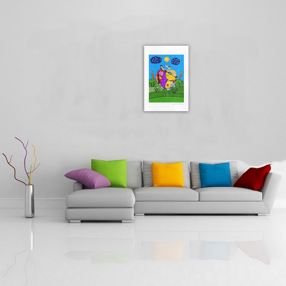 Rabbit Popart by Nico Bielow Art Print 19‘’x28‘’