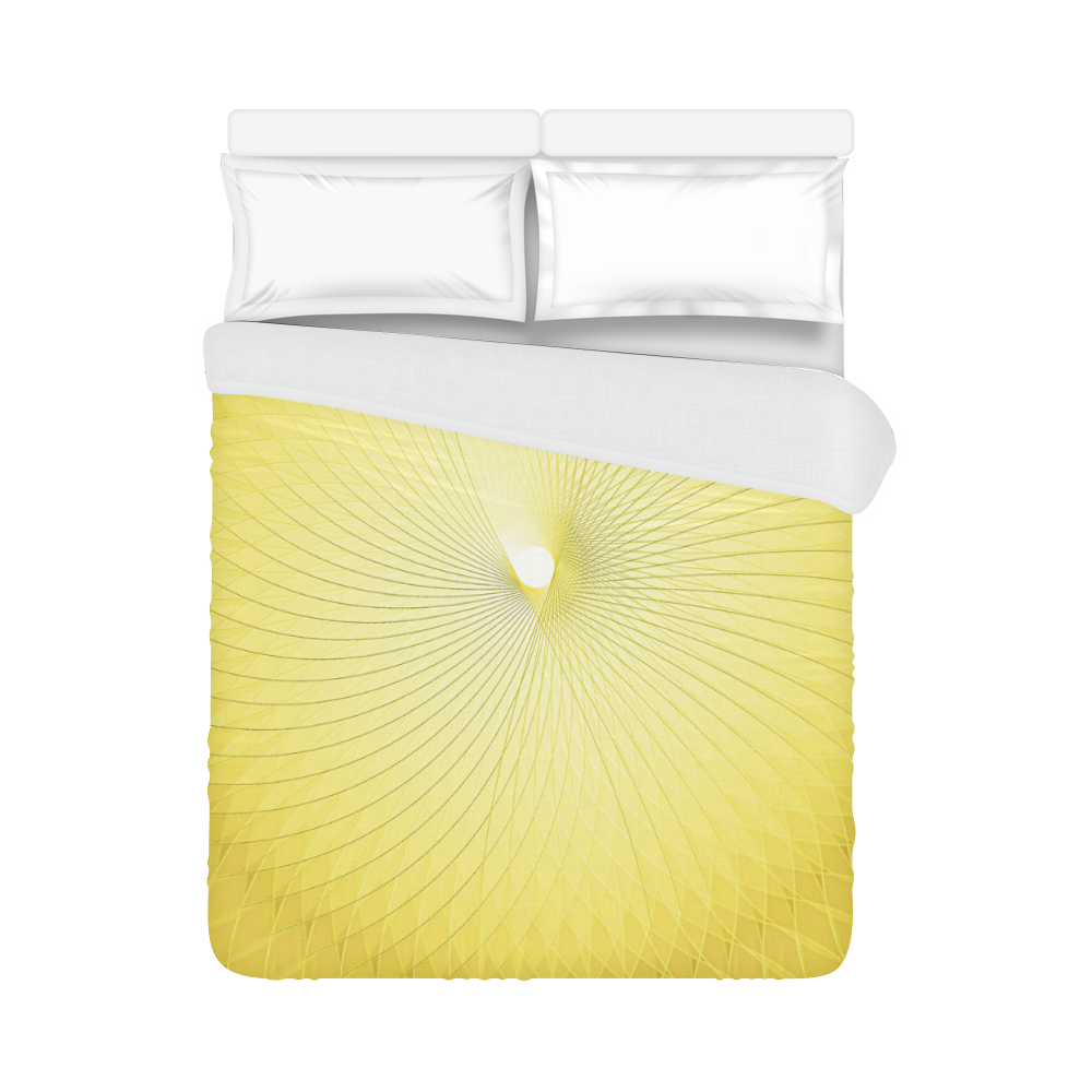 Yellow Plafond Duvet Cover 86"x70" ( All-over-print)