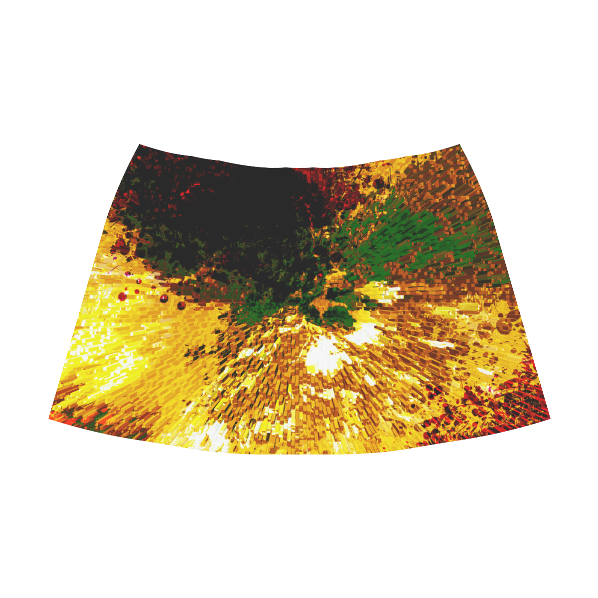 explosive Mnemosyne Women's Crepe Skirt (Model D16)
