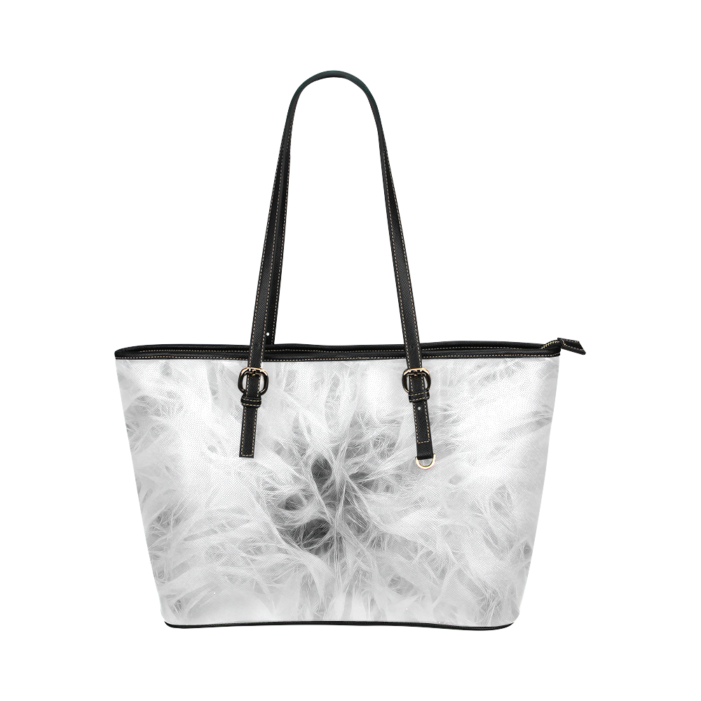Cotton Light - Jera Nour Leather Tote Bag/Small (Model 1651)
